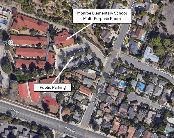 Map of parking and event location