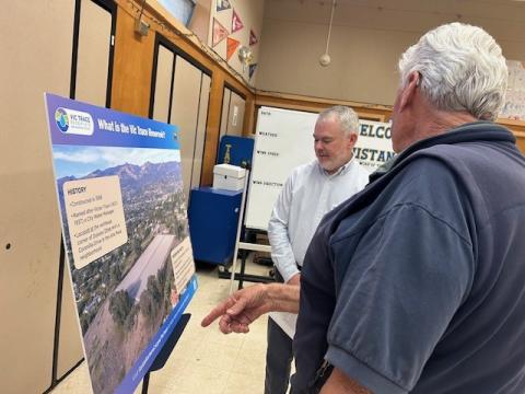 Community member at Vic Trace community meeting